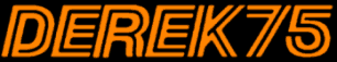 Text DEREK75 logo