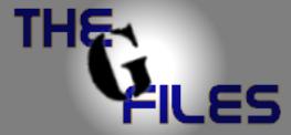 Text
                Graphic logo for "The G Files"
